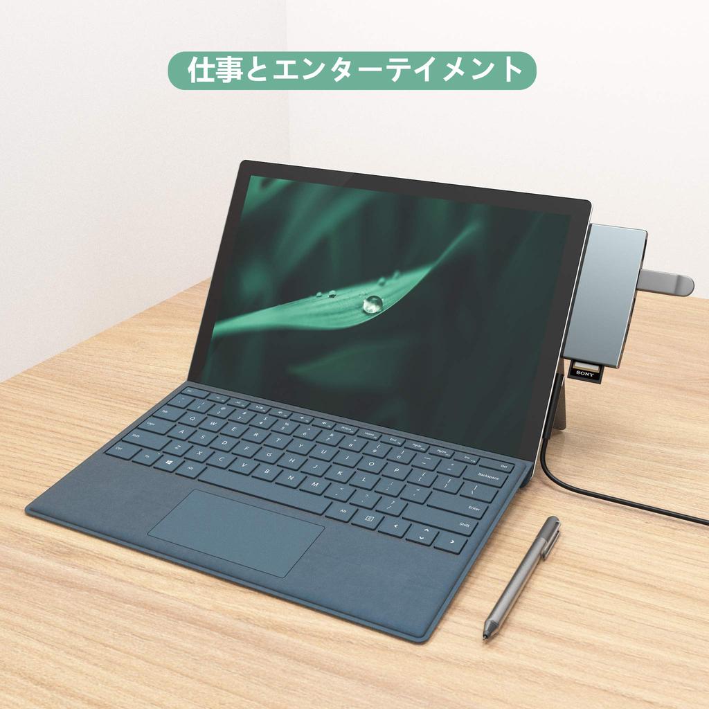 Bawanfa Microsoft Surface Pro 6 Pro 5 Exclusive USB Hub HDMI Port Card Reader USB Port 3 High Speed Data Transfer Multi 6in2 Aluminum USB Conversion