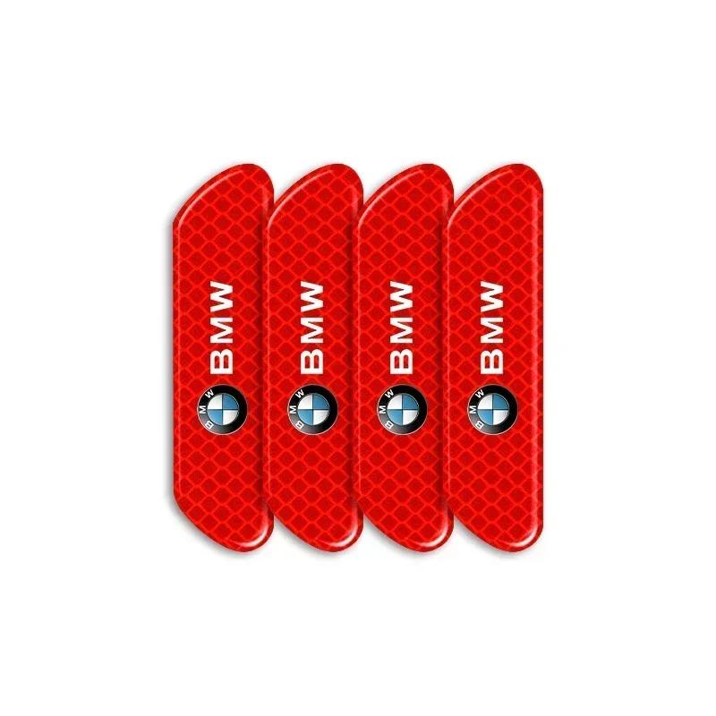 

X5 X7 For BMW 4PCS Car Reflective Strips Warning Stickers Car Styling For BMW M E46 E90 E60 F10 F30 F20 E39 E36 X5 E70 F25 F15 E