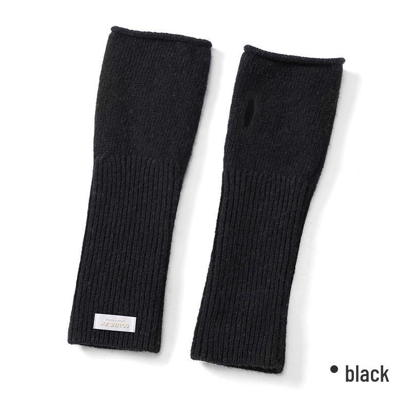 DZ149 Winter Knit Wool Gloves: Windproof Flip-Finger Touchscreen Gloves for Outdoor Cycling and Sports.