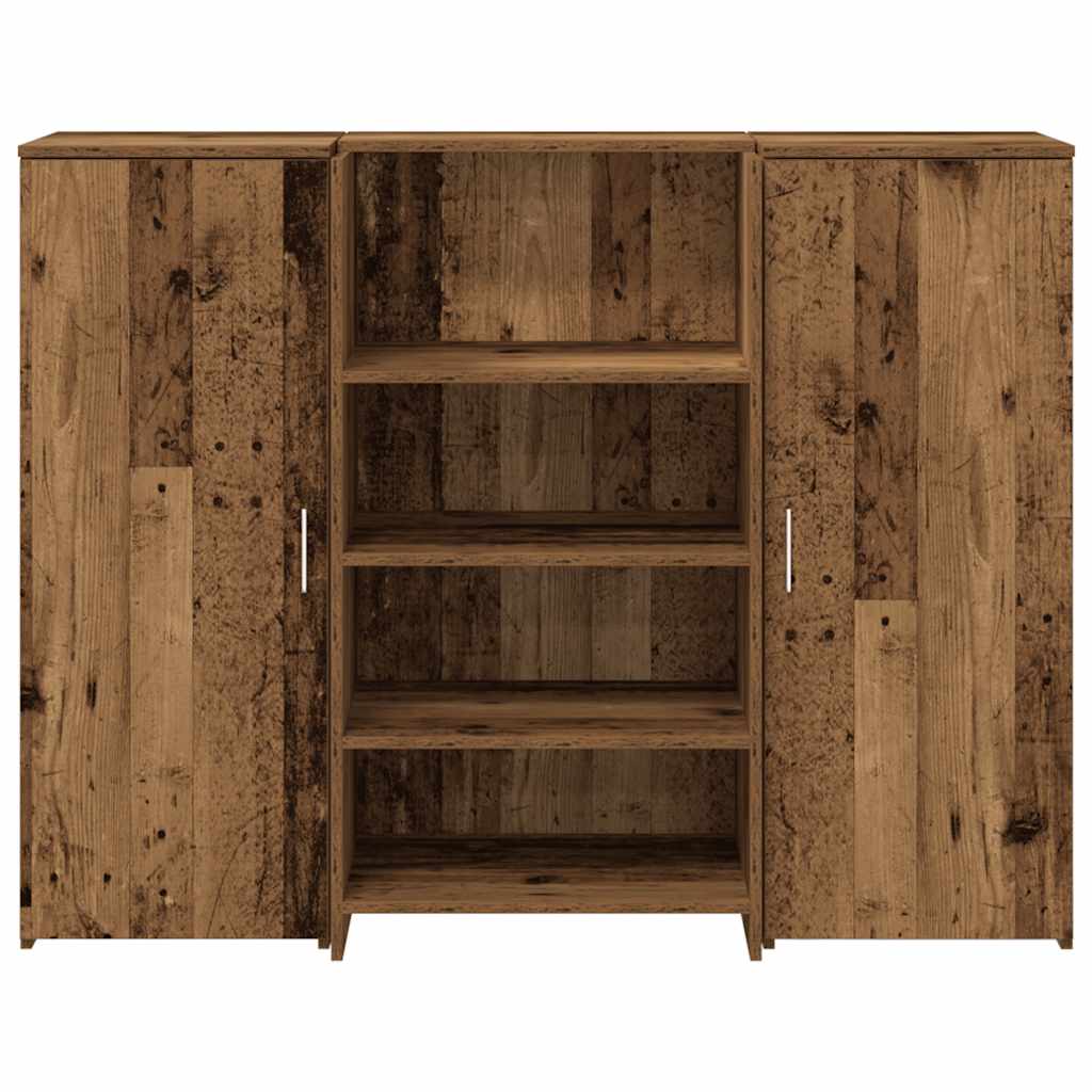 Biurko Recepcyjne Stare Drewno 135X50X103,5 Cm Drewno Klejone