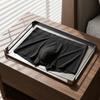 Solid Color Ice Silk Boxers Underpants Underwear for Men Fashion Men Boxer Briefs  Male