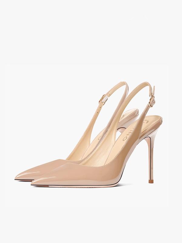 Sexy High-Heel-Sandalen mit spitzen Zehen Elegante Pumps 2026 Sommer Lackleder Riemchen Modische Partykleid Damenschuhe