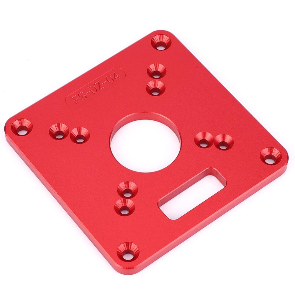 Anodic Oxidation Router Table Insert Plate Aluminum Alloy Woodworking Router Plate  DIY Woodworking
