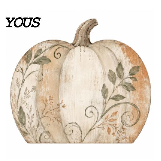 Floral Sunflower Pumpkin Decor Thanksgiving Fall Table Decoration, Rustic Block Wooden Sign, Autumn Vintage Signs Farmhouse Tabletop Centerpiece