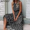 BITCED Dámská móda Léto Jaro Jednobarevný potisk Ležérní šaty bez rukávů s výstřihem do O s vysokým pasem
