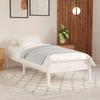 VidaXL Bed Frames White Solid Wood 90x190 Cm Single 809983