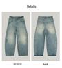 2025 New Women's High-Waist Wide-Leg Jeans - Loose, Plus Size, Floor-Length for Spring, Summer & Autumn