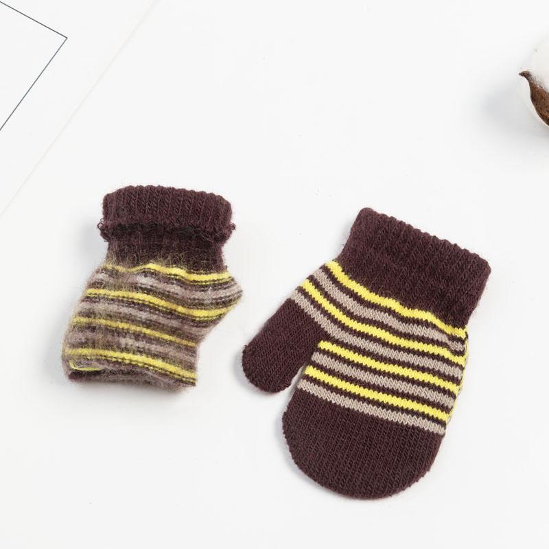 Kids Winter Warm Thicken Gloves Girls Boys Children Cute Mittens Imitation Full Finger Gloves For 1-5Y