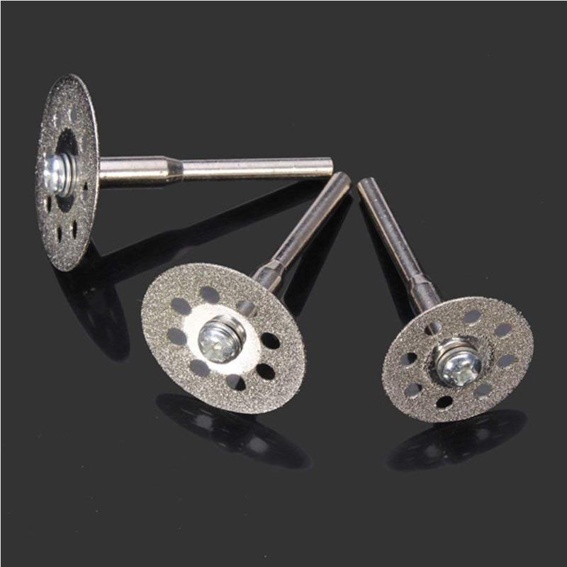 10PCS Shank Diameter Diamond Cutting Discs Cut-off Wheel Blades Set for Dremel Rotary Tool
