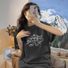 Large Size Cotton Gray Short-sleeved T-shirt Women's New Summer Loose Half-sleeved T-shirt Design Casual Crew Neck Top