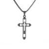 Męski Punkowy Najnowszy Krzyż Rycerz Świątynny Klasyczny Wisiorek Naszyjnik Męski Amulet Biżuteria