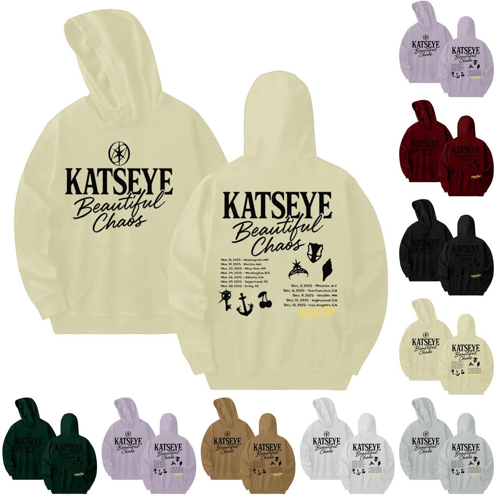 Women's Fashionable Casual Hooded Long Sleeved Printed Sweatshirt