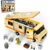Breaking RV Model Bad Car Building Set, Creative Breaking Merchandise Van Bad Building Bricks Kit for Gifts, Educational DIY Building Set Toy for