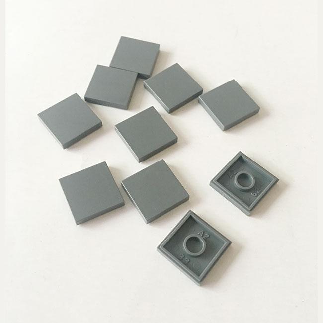 50-100Pcs Flat Tile 2x2 2x4 DIY Enlighten Plastic Smooth Building Block BricksCompatible All Brands Assembles Particles