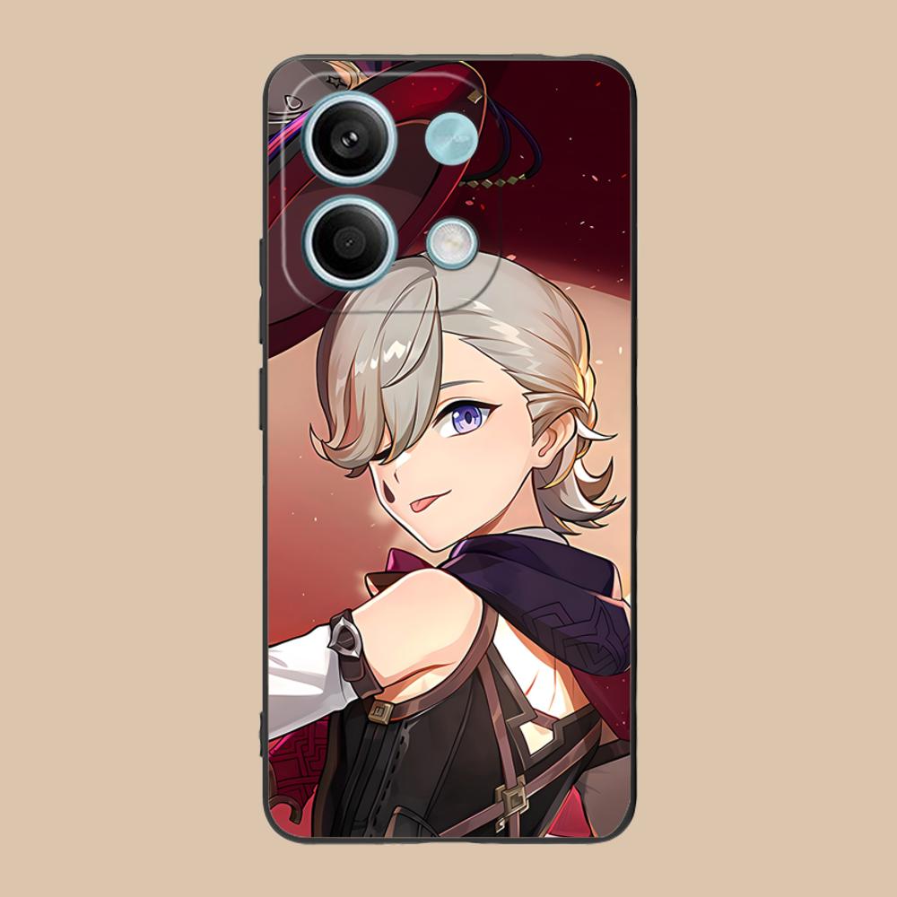 

Game GI Lyney Matte TPU Mobile Phone Case for POCO F8 F7 F6 F5 F4 F3 F2 Pro GT C75 C71 C65 C61 C40 Pro Ultra Colorful Cover Poco C40