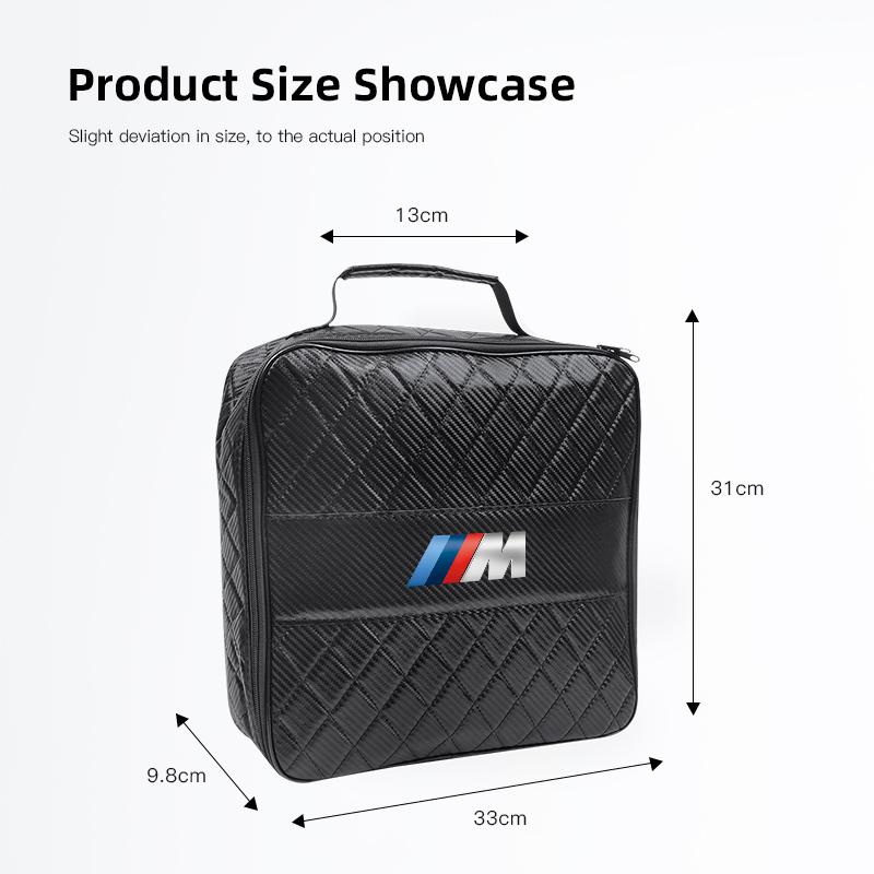 PU Leather Storage Bag For EV Charging Gun Magic Tape Stickers Accessories For BMW G80 G06 G07 G42 G14 G15 G16 F82 F20 F21 F83 M