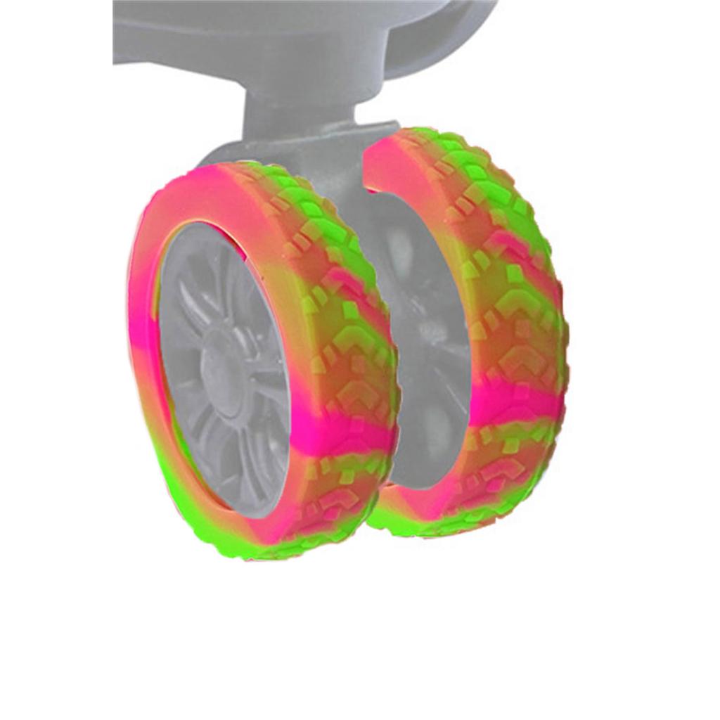 8pcs Silicone Luggage Cover Protectors Keep Your Suitcases Wheels Safe Easy to install