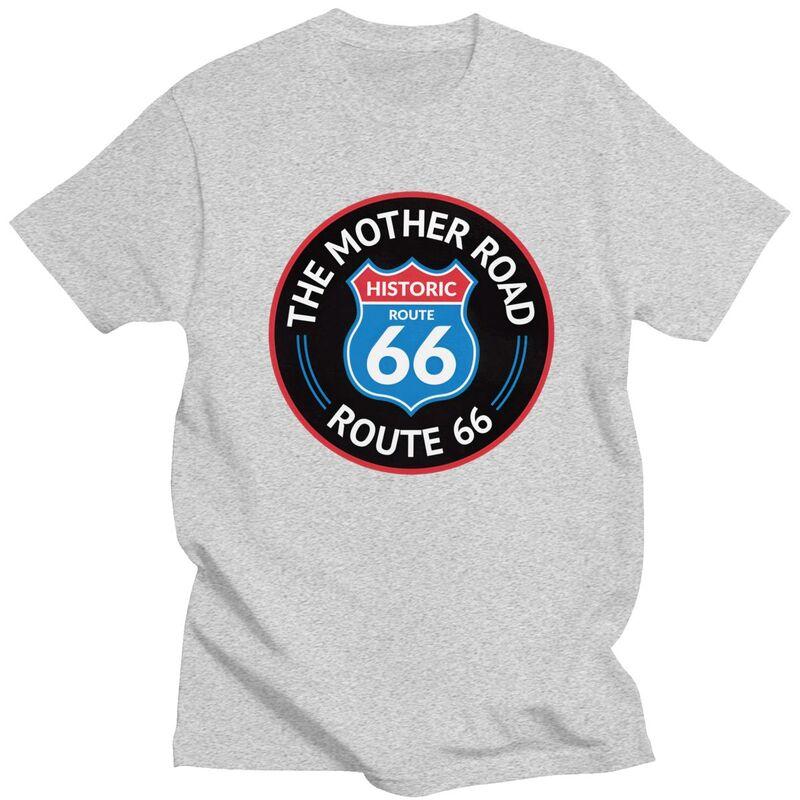 Custom Mens The Mother Road Toute 66 T Shirt Short Sleeves Cotton Tshirt Tshirt Casual Tee Loose Fit Clothing