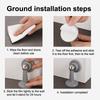 Stainless Steel Magnetic Doorstop Non-Punch Wind-Proof Door Stopper Wall Mounted Floor Mounted Door Holder Door Hardware
