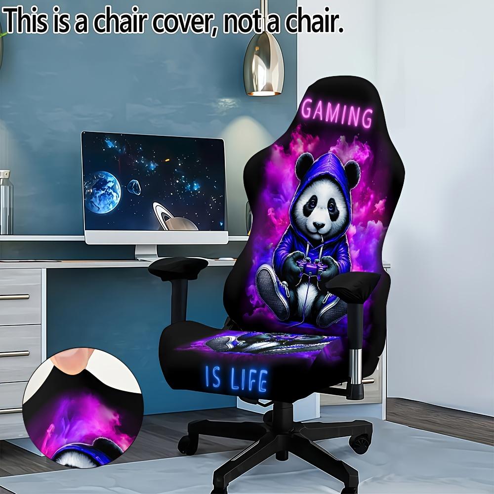 Fashion Print Gaming Seat Cover Backrest Cover Anti Dirty Protector Stretch Sports Computer Chair Cover Office Home Decoration