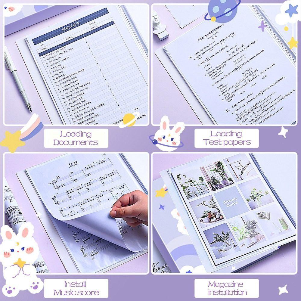 Transparent Bag File Folder Plastic File Storage Bag Waterproof Archives Bag