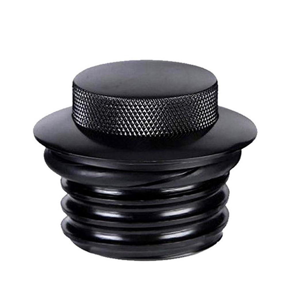 LEXOR Motorcycle Tank Cap, Fuel Tank Cover, Gas Cap, For Harley Dyna, Softail, Sportster XL883, XL1200 [Black]