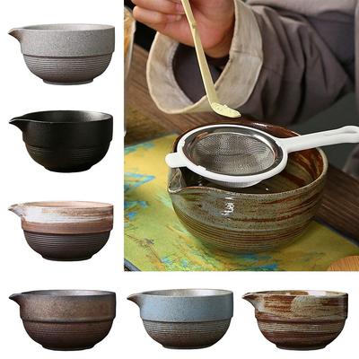 Ceramic Japanese Matcha Bowl Large Capacity High Temperature Resistant Tea Ceremony Tool Smooth Green Tea Maker Cup