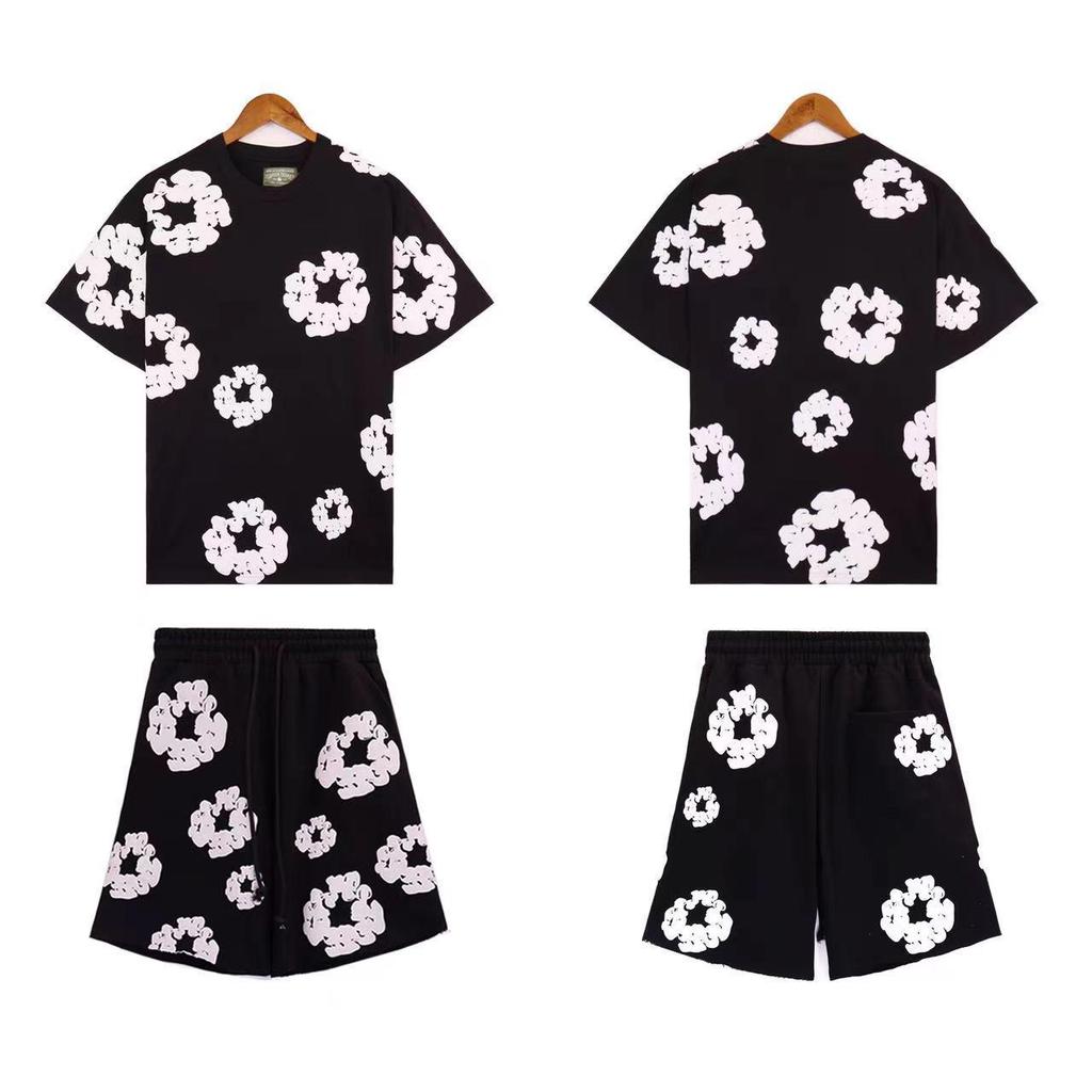 Kapok Print Spring/Summer Sports Casual T-Shirt & Shorts Unisex - New Trendy European & American Style