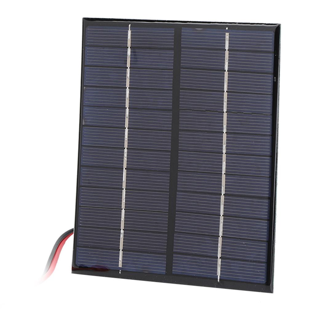 2W 12V Solar Panel Polycrystalline Silicon DIY Outdoor Portable Charger with Clip