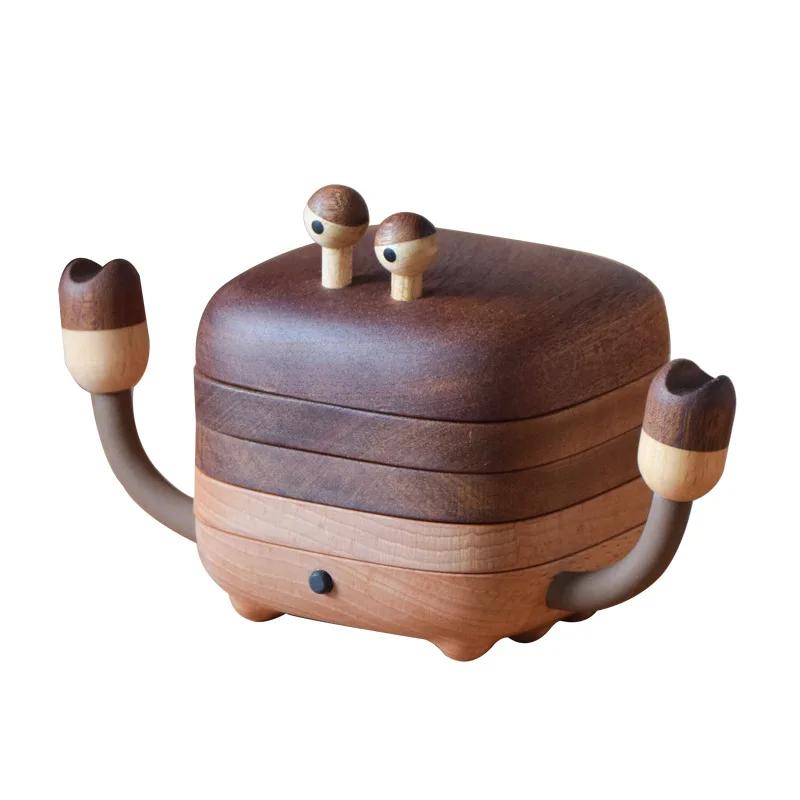 

Креативная статуэтка краба, подставка под стакан в виде животного, изоляция в виде жука, нескользящий коврик из цельного дерева, подставка под кофейную чашку, подставки для рождественских подарков, украшения