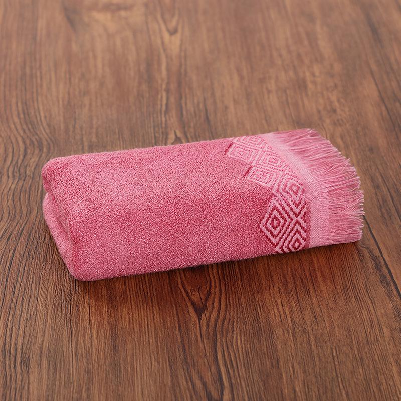 Absorbent Bamboo Fiber Washcloths - Pure Cotton Face & Bath Towels with Embroidered Logo