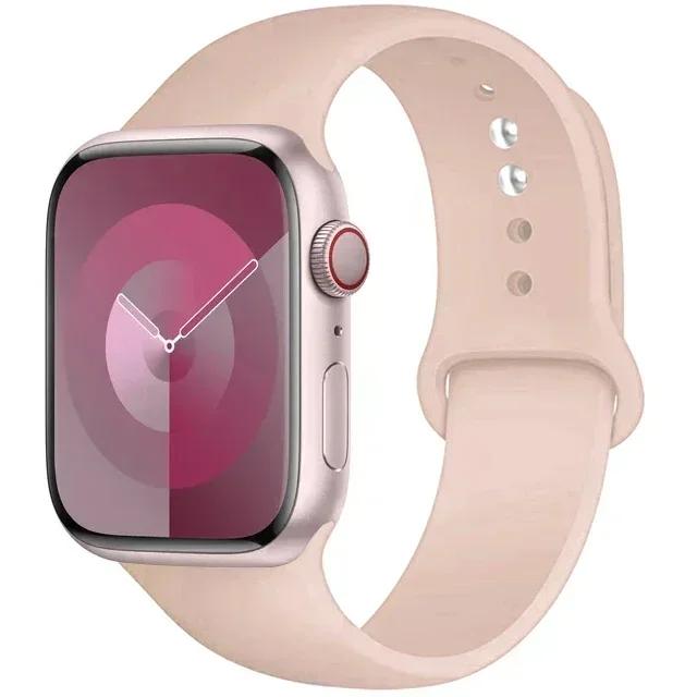 Cinturino Sportivo in Silicone per Apple Watch cinturino 49mm 44mm 45mm 40mm 41 42mm 46mm braccialetto iWatch Serie 10 9 8 7 6 5 SE Ultra2 Correa