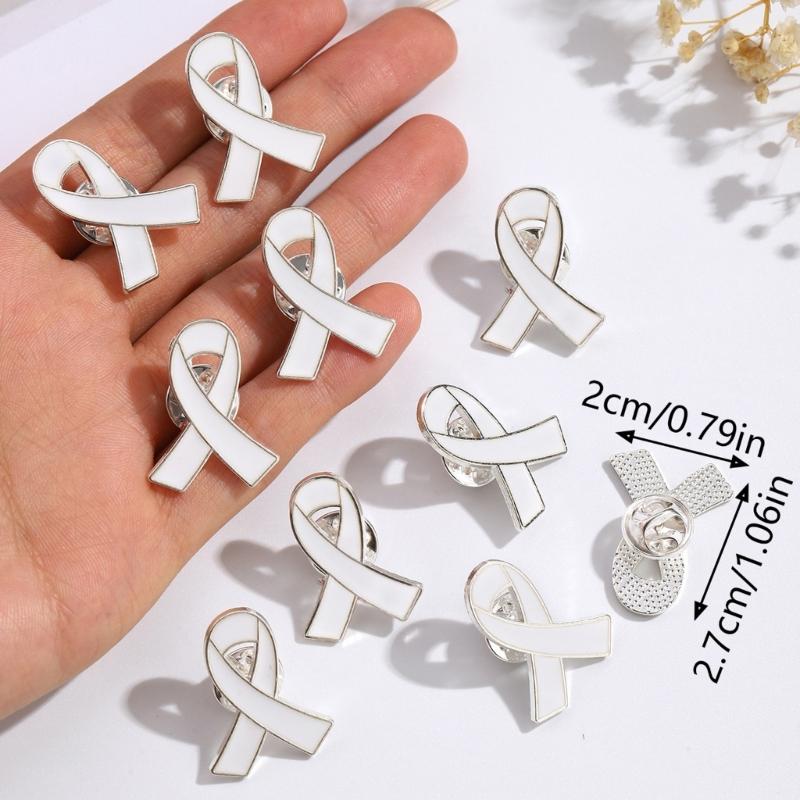 Band Pin, Pack of 50 Metal Awareness Lapel Pin Band Brooch Pin Hope Pin Enamel Jewellery Pin for Decoration