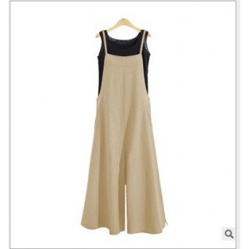 European & American Women s Casual Wide Leg Jumpsuit 4XL
