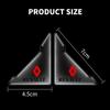 2026 Hot For Renault Hub Caps For Renault Megane 2 3 4 RS Grand Scenic Clio 4 Captur Duster 2Pcs Transparent Car Door Corner Ant