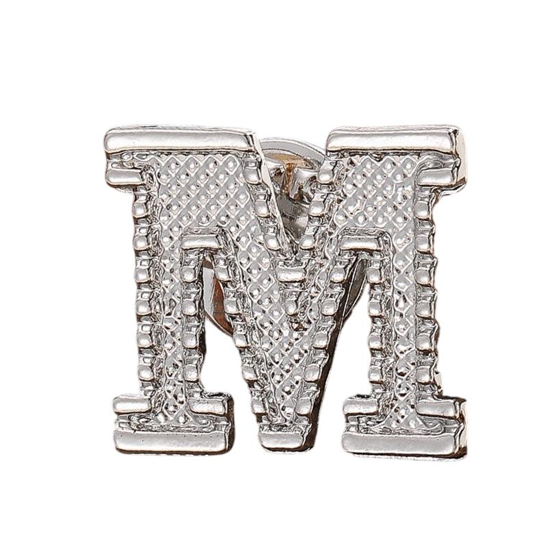 A-Z Letter Initial Lapel Pin Brooches Vintage Coat Suit Shirt Badge Party Office Brooch Pins Gifts For Men And Women Accessories