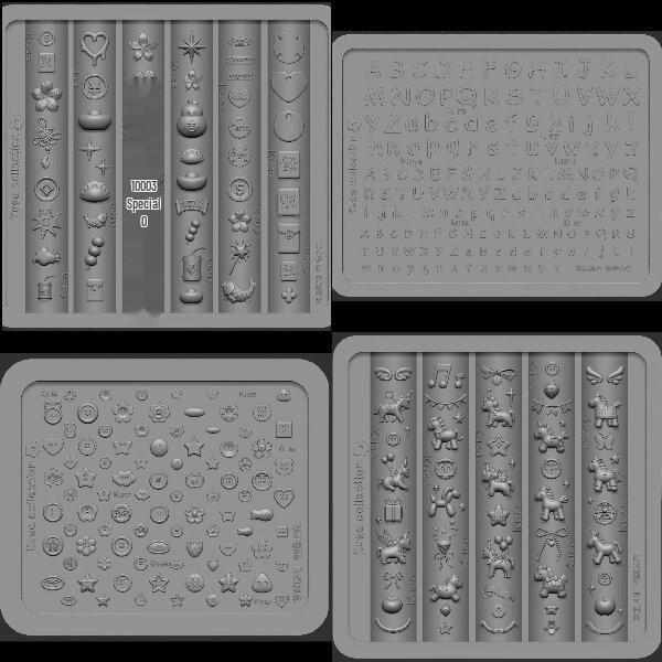 Jahr des Pferdes Regenbogen Pony Nagelkunst: Mini-Silikonform für Neujahr