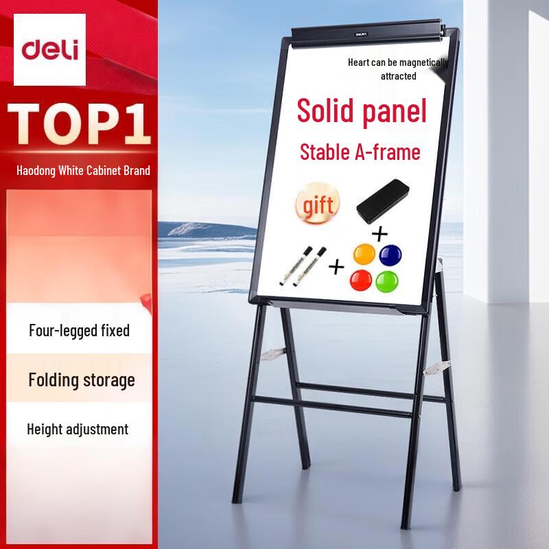 Deli 60x90cm Magnetic A-Frame Stand Whiteboard