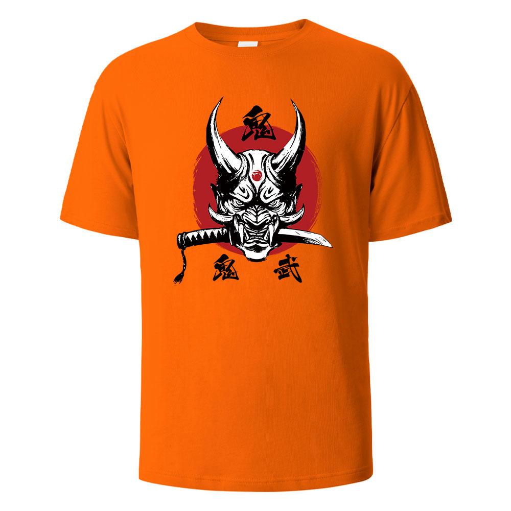 Onimusha Graphic Printed Mens TShirts 100 Cotton Breathable Comfortable Tops For Men Summer Oversize Harajuku Men Clothing