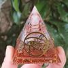 Crystal Gravel Pyramid Resin Ornament - Home and Office Decor Gift
