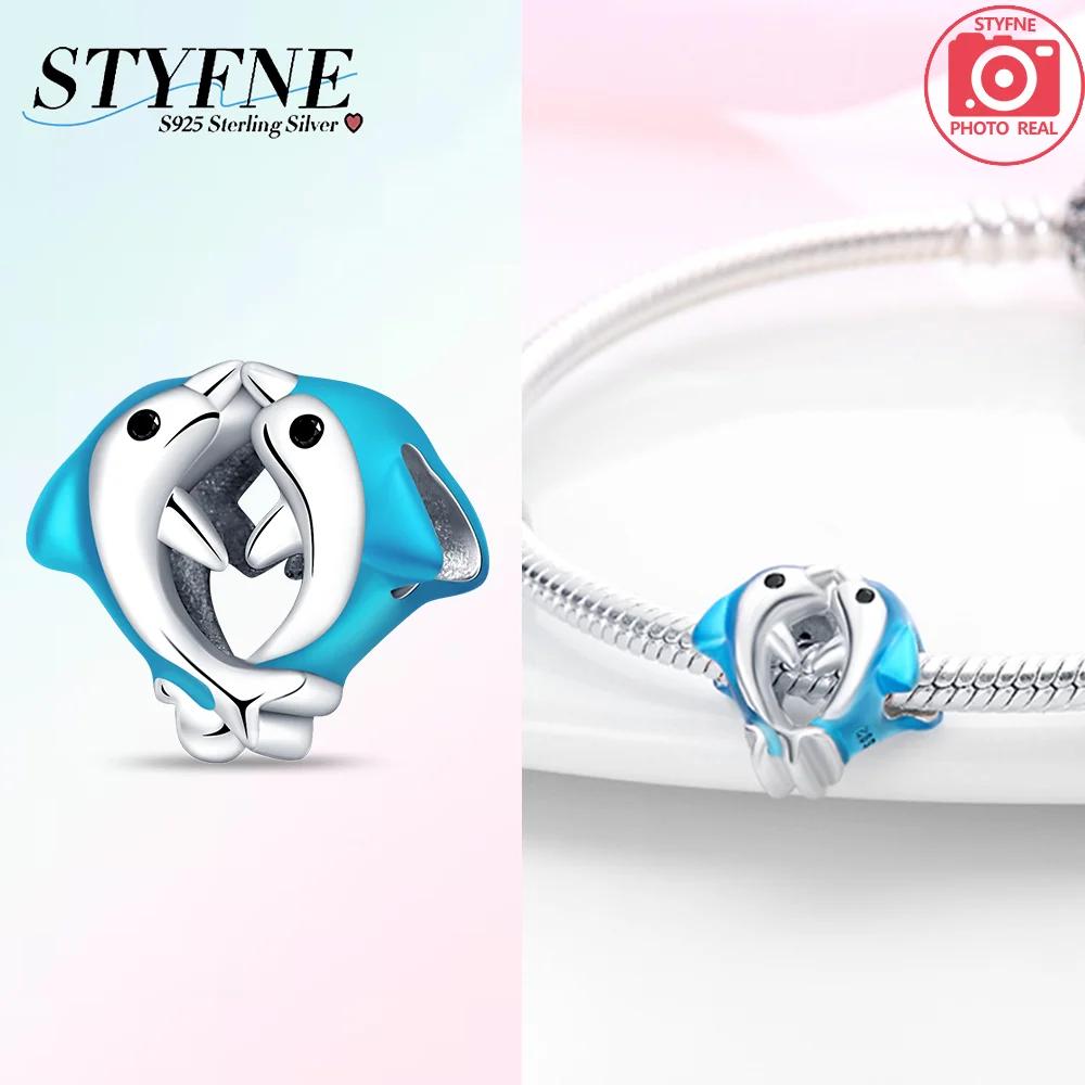 Shell Sea Mussel Blue Penguin Starfish Star Animal Original Copper Charms Bead Fit Bracelet Accessory Fine Gift Diy Jewelry