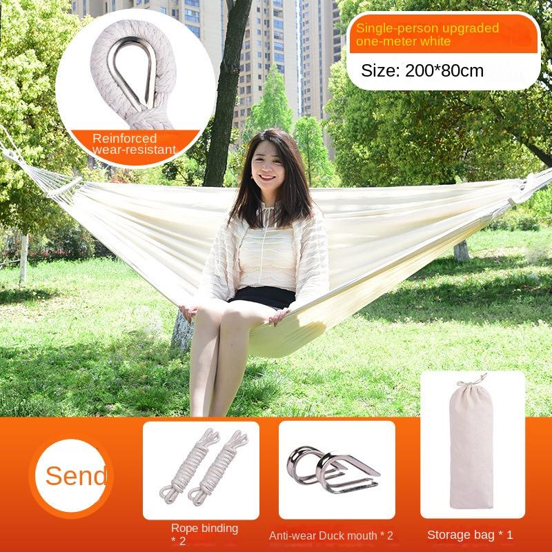 Hamac dublu din pânză în aer liber, dormitor, portabil, pentru interior, pentru uz casnic, leagăn, dormitor, pat pentru studenți, balansoar