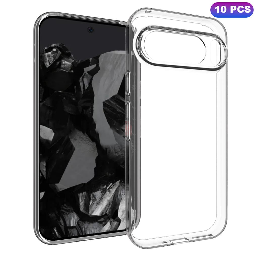 10 шт./упак. Чехол для Google Pixel 9 Pro/Pixel 9, мягкий ТПУ, противоударный, с внутренним водяным знаком