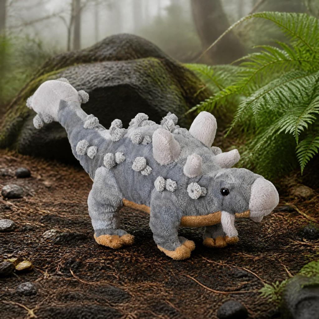 Wild Republic Plush Toy Ankylosaurus 10" Dinosauria 15587