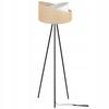FLOOR LAMP TRIPOD METAL LAMP SHADE JUTE 45CM