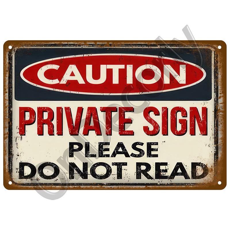 Retro výstražná plechová cedule Nebezpečí Vintage plechová cedule Plakát Kovová deska pro garáž Domácí muž Jeskyně Nástěnná výzdoba Umělecké hospody Plakát Pozor