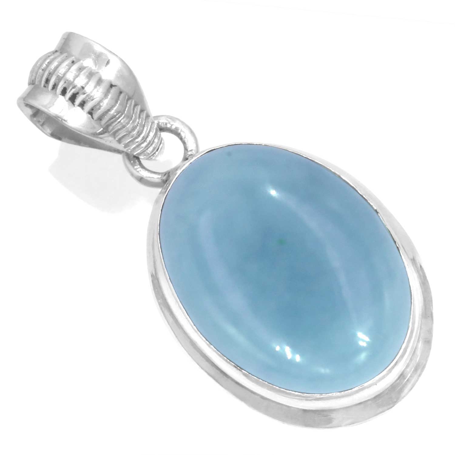 

Кулон из стерлингового серебра 925 пробы для женщин, с драгоценным камнем, ручной работы, подарок на годовщину, амазонит, ангелит, голубой опал, ботсванский агат, мохавский азурит, хризоколла