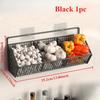 1PC with 2 patches, multi-function kitchen storage rack, punch-free hanging storage rack, wall drain basket storage rack