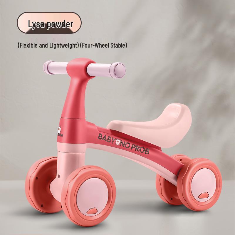 

Beginner Balance Bike & Scooter: 4-Wheeled Walker for Kids Aged 1-3