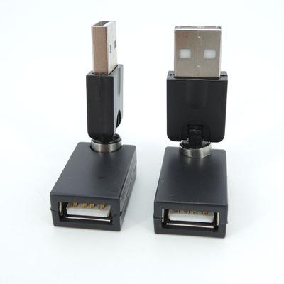 Unghi de răsucire flexibil, rotație de 360 ​​de grade, USB A 2.0, de tip mamă la femelă, adaptor conector Convertor pentru prelungirea cablului